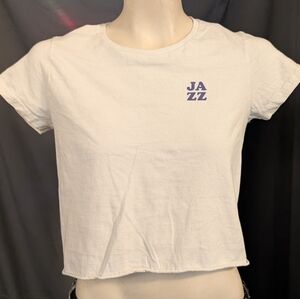 White Jazz Crop Top